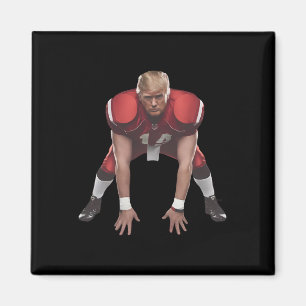 Donald Trump American Footbyll Präsident 2024 Elec Magnet
