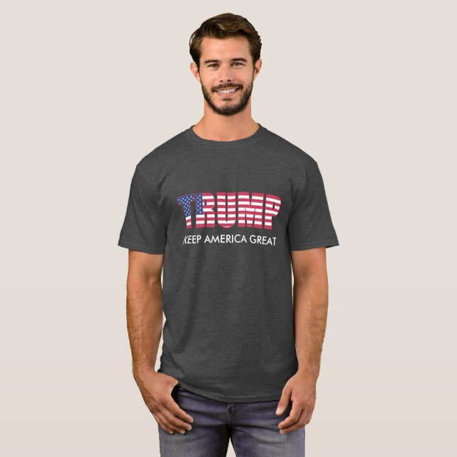 Donald Trump - Amerika groß Behalten T-Shirt (Vorne ganz)