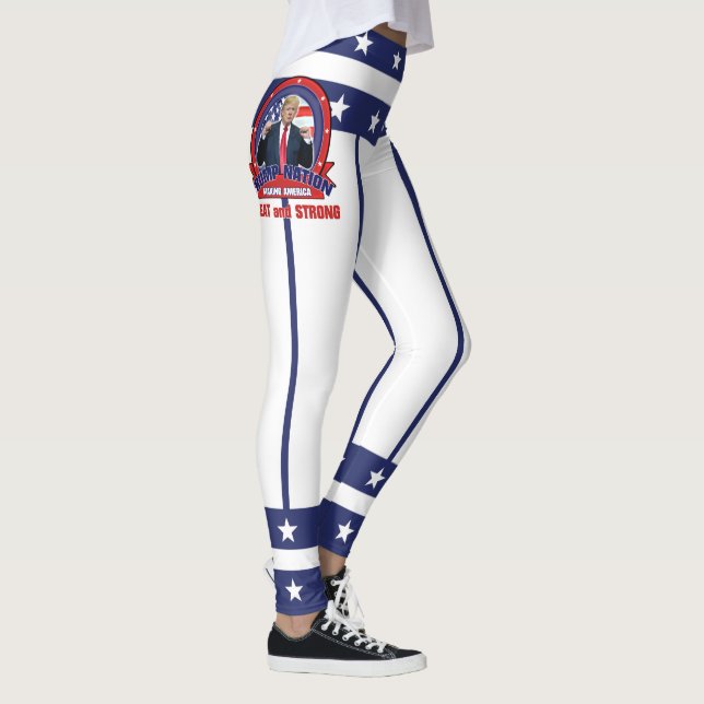 Donald Trump - AMERIKA GROSSES und STARKES MACHEND Leggings (Rechts)