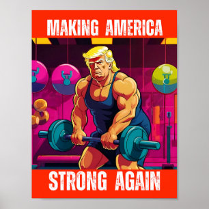 DONALD TRUMP - AMERIKA WIEDER STARK MACHEN POSTER