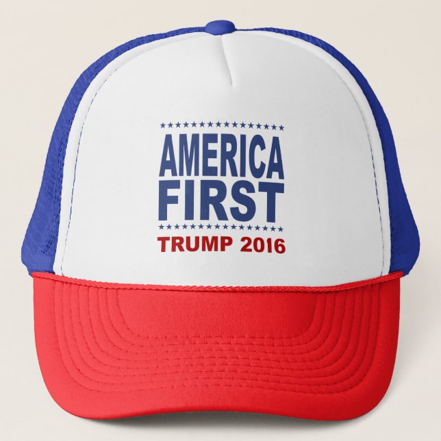 Donald Trump - Amerika wieder zu Amerika - Amerika Truckerkappe (Vorderseite)