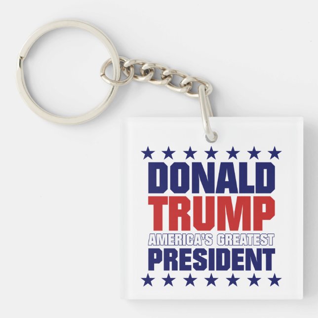 Donald Trump - AMERIKAS BESTER PRÄSIDENT Schlüsselanhänger (Vorderseite)