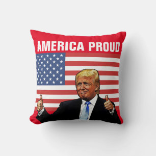DONALD TRUMP AMÉRIQUE COUSSINS FIERS