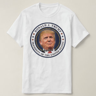 Donald Trump Amtseinführungs-Andenken mit goldenen T-Shirt