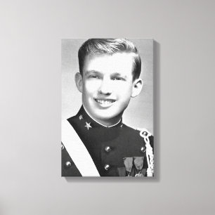 Donald Trump an der Kriegsakademie New York Leinwanddruck