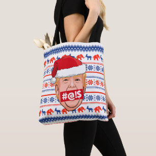 DONALD TRUMP Ärgerliches Weihnachten Tasche