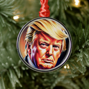 DONALD TRUMP ART NOËL Ornement