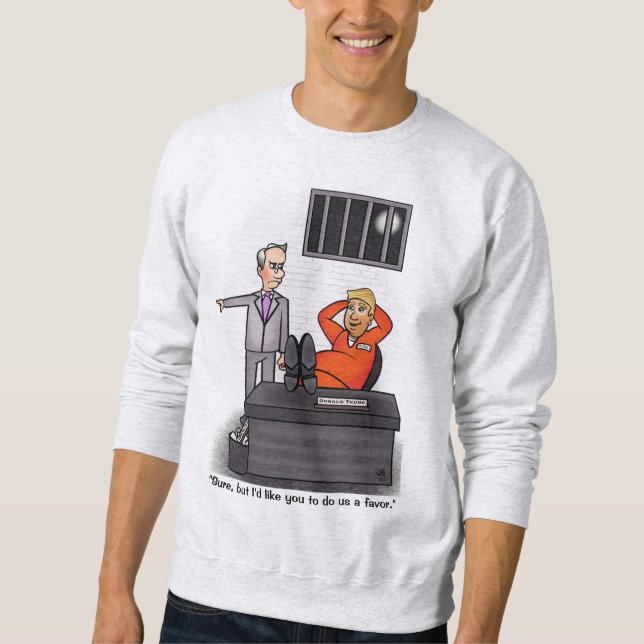 Donald Trump Ash Men's Sweatshirt (Vorderseite)