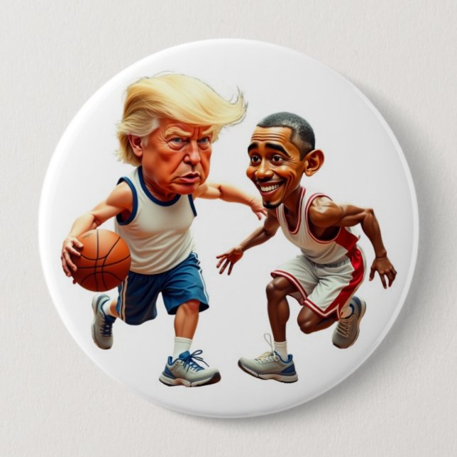 Donald Trump Barack Obama Button (Vorderseite)