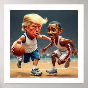 Donald Trump Barack Obama Poster