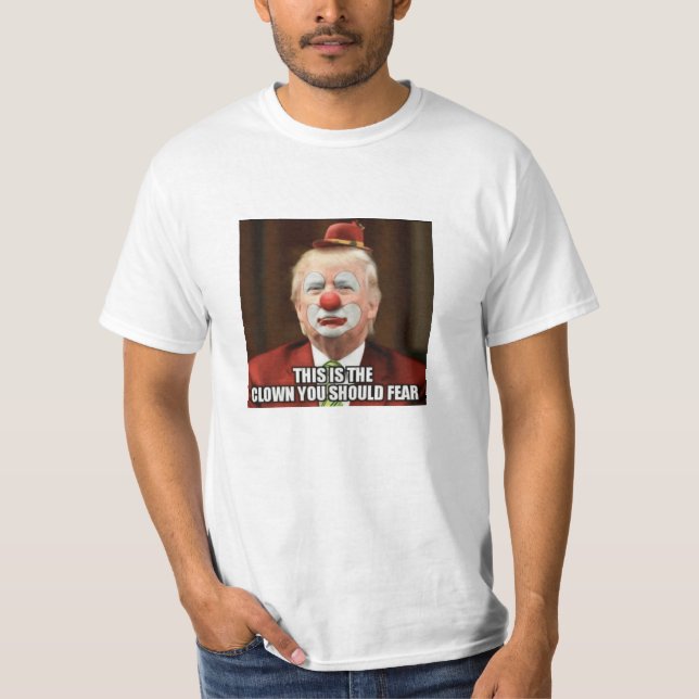 DONALD TRUMP BEÄNGSTIGEND CLOWN T-Shirt (Vorderseite)