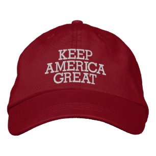 Donald Trump Behalte Amerika Großes Bestickte Baseballkappe