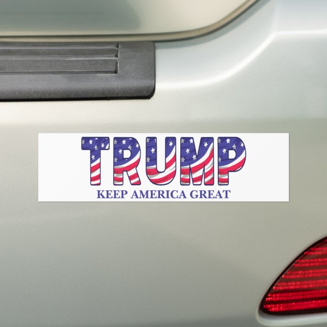 Donald Trump Behielt Amerika große Geschenkuhr Autoaufkleber (Auf Auto)
