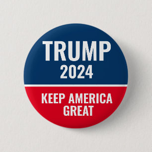 Donald Trump Behielt Amerika Großes Jahr 2024 Button
