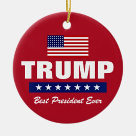 DONALD TRUMP BEST PRÄSIDENT JE CHRISTMAS KERAMIK ORNAMENT