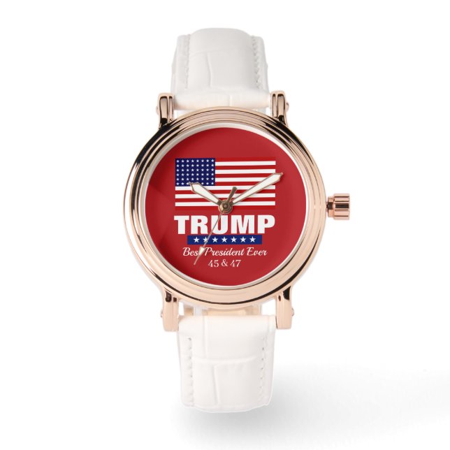 DONALD TRUMP BEST PRESIDENT EVER WATCH ARMBANDUHR (Vorderseite)