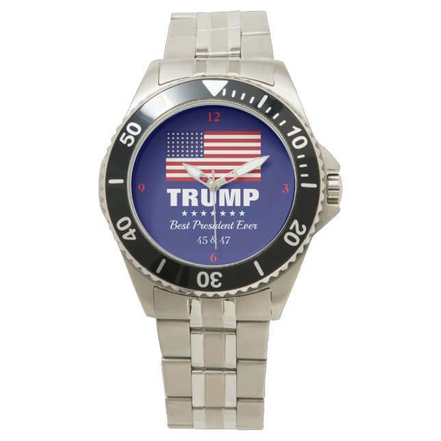 DONALD TRUMP BEST PRESIDENT EVER WATCH ARMBANDUHR (Vorderseite)