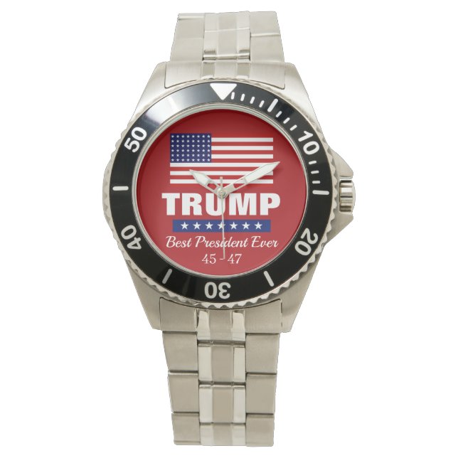 DONALD TRUMP BEST PRESIDENT EVER WATCH ARMBANDUHR (Vorderseite)