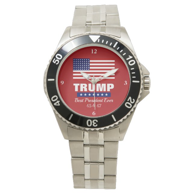 DONALD TRUMP BEST PRESIDENT EVER WATCH ARMBANDUHR (Vorderseite)