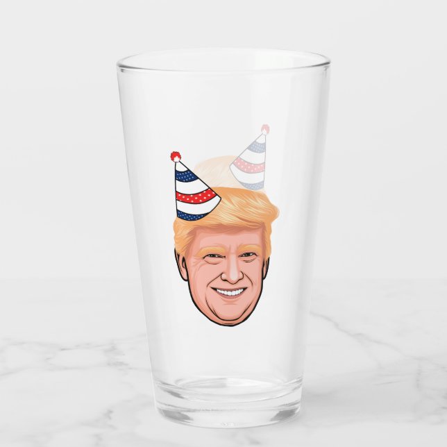 DONALD TRUMP BIRTHDAY GLAS (Rückseite)