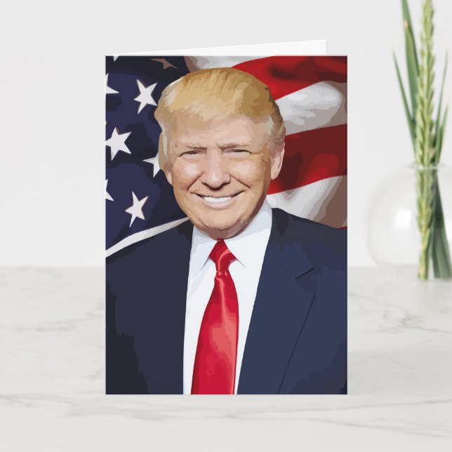 DONALD TRUMP BIRTHDAY Grußkarte Karte (Vorderseite)