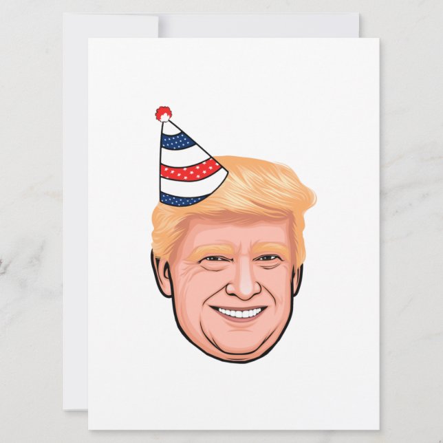 DONALD TRUMP BIRTHDAY KARTE (Vorderseite)