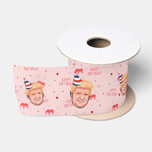DONALD TRUMP BIRTHDAY SATINBAND