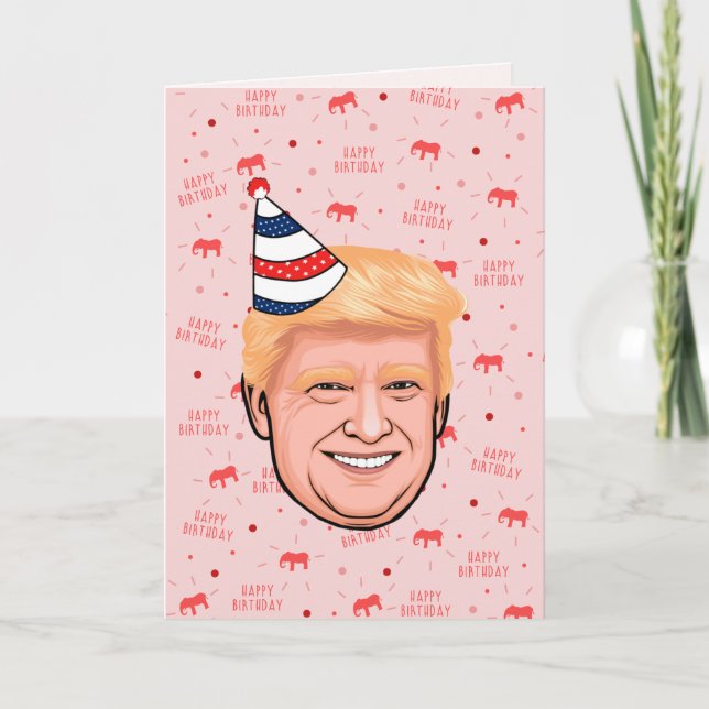 DONALD TRUMP BIRTHTAG KARTE (Vorderseite)