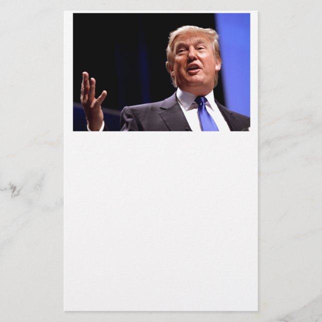 Donald Trump Briefpapier (Vorderseite)