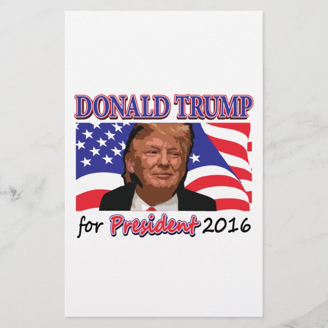 Donald Trump Briefpapier (Vorderseite)