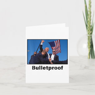 Donald Trump Bulletproof 2024 Präsidentschaftskand Karte