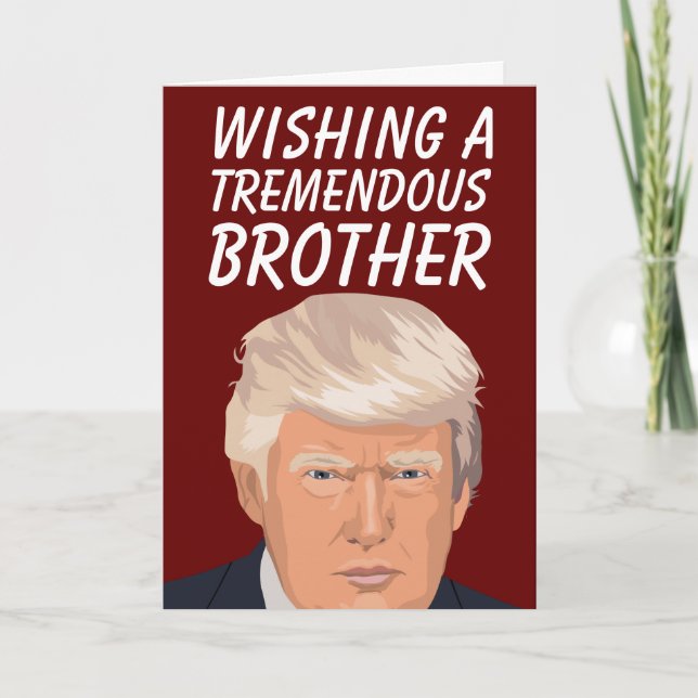 DONALD TRUMP CARTES D'ANNIVERSAIRE DE BEAUCOUP DE  (Devant)