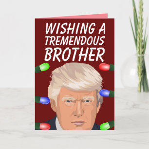 DONALD TRUMP CARTES DE NOËL BEAU FRÈRE