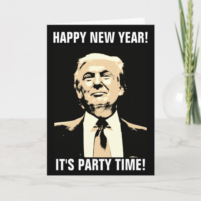 DONALD TRUMP CARTES DE NOUVELLES ANNÉES, FUNNY (Devant)