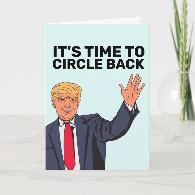 DONALD TRUMP CARTES DE SALUT D'ANNIVERSAIRE (Devant)
