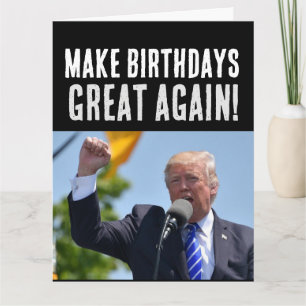 DONALD TRUMP CARTES DE SALUT D'ANNIVERSAIRE