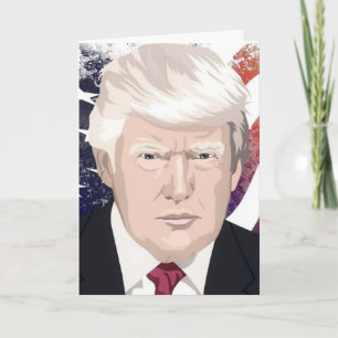 DONALD TRUMP CARTES PATRIOTIQUES D'ANNIVERSAIRE