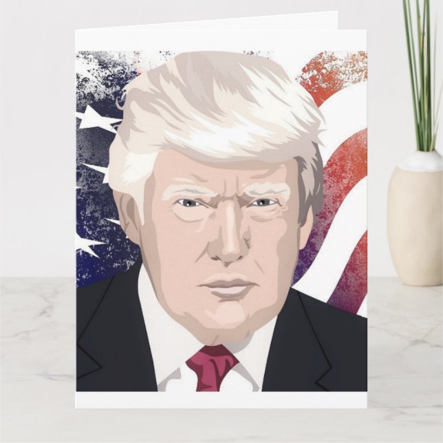DONALD TRUMP CARTES PATRIOTIQUES D'ANNIVERSAIRE SU (Devant)