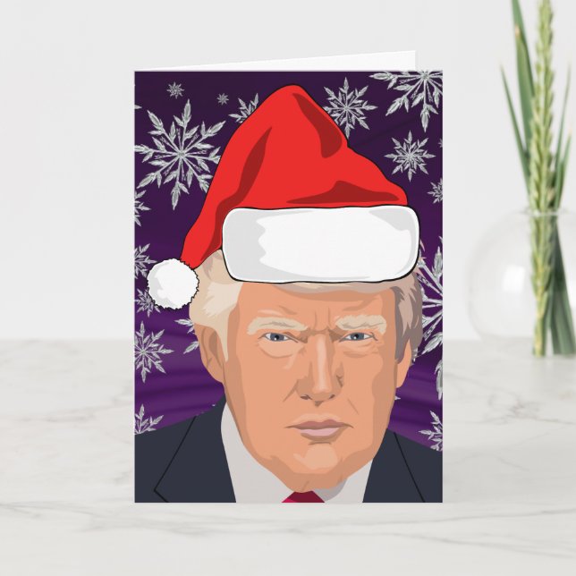 DONALD TRUMP CHRISTMAS GREETKARTE KARTE (Vorderseite)