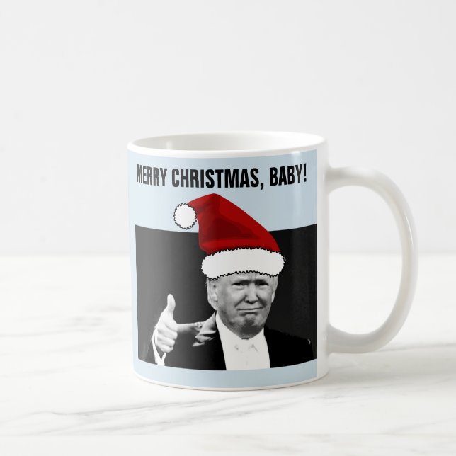 DONALD TRUMP CHRISTMAS Kaffeebecher Kaffeetasse (Rechts)