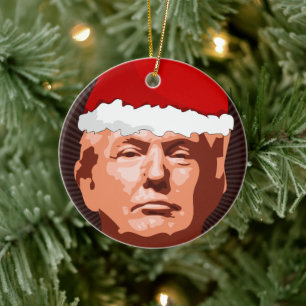 DONALD TRUMP CHRISTMAS ORNANAS KERAMIK ORNAMENT