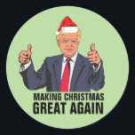 DONALD TRUMP CHRISTMAS STICKERS<br><div class="desc">DONALD TRUMP CHRISTMAS STICKER. WEIHNACHTEN WIEDER GROSS ZU MACHEN.</div>