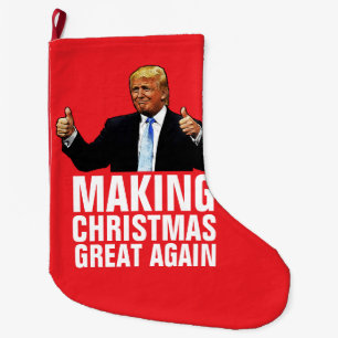 DONALD TRUMP CHRISTMAS STRUMPF, Funny Großer Weihnachtsstrumpf