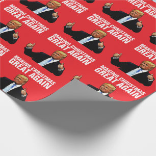 DONALD TRUMP CHRISTMAS WIEDER GROSS GESCHENKPAPIER