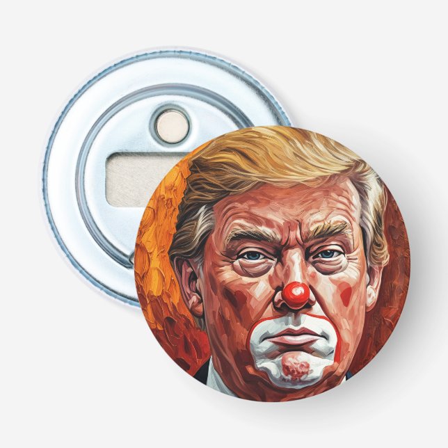 Donald Trump Clown Flaschenöffner (Vorderseite)