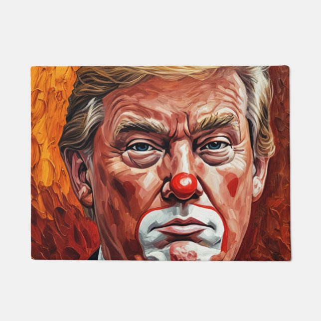 Donald Trump Clown Fußmatte (Vorderseite)