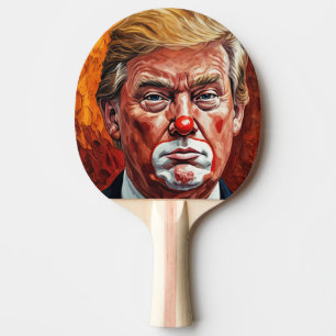 Donald Trump Clown Tischtennis Schläger