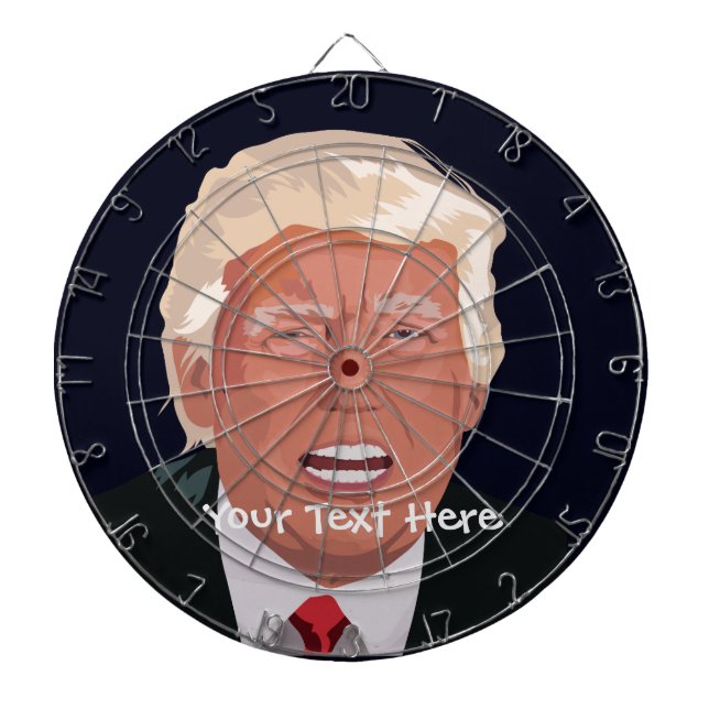 Donald Trump Custom Metal Cage Dartboard Dartscheibe (vorne)