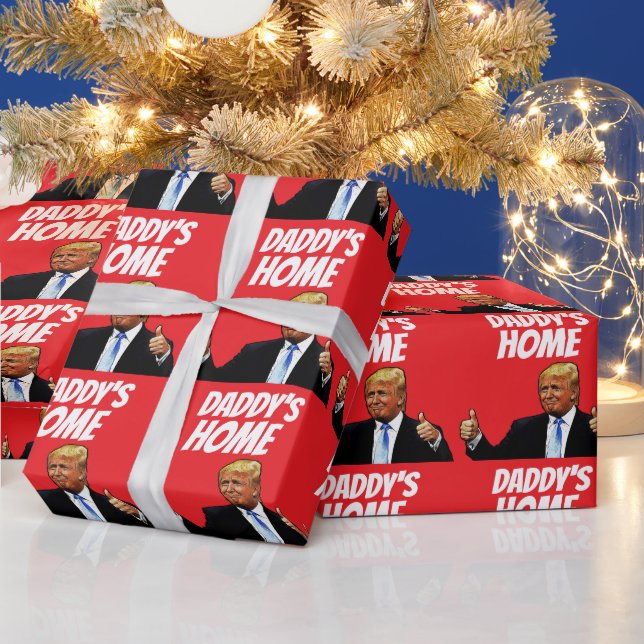 DONALD TRUMP DADDY'S HOME CHRISTMAS GESCHENKPAPIER (Feiertage)