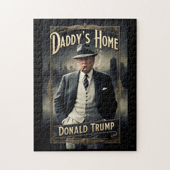 Donald Trump Daddys Zuhause Funny MAGA Movie Poste (Vertikal)